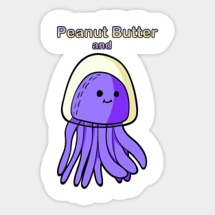 Peanut Butter And Grape Jelly Fish Sticker